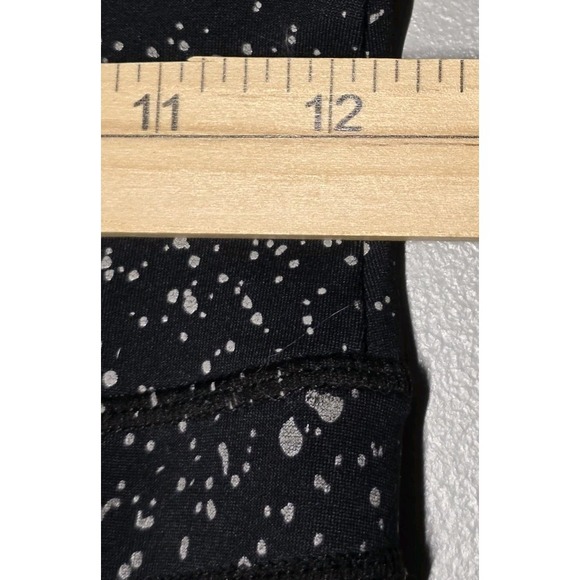 Zyia Active Sz 2 Black Silver Reflective Pocket Light N Tight Hi Rise Leggings - Picture 4 of 6